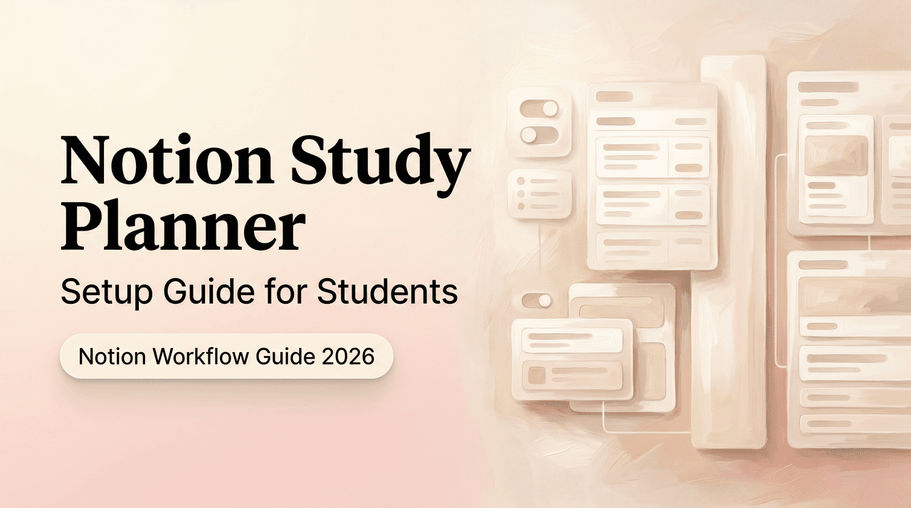 Notion Study Planner: Setup Guide for Students