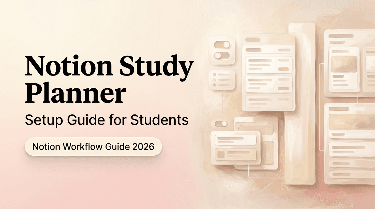 Notion Study Planner: Setup Guide for Students
