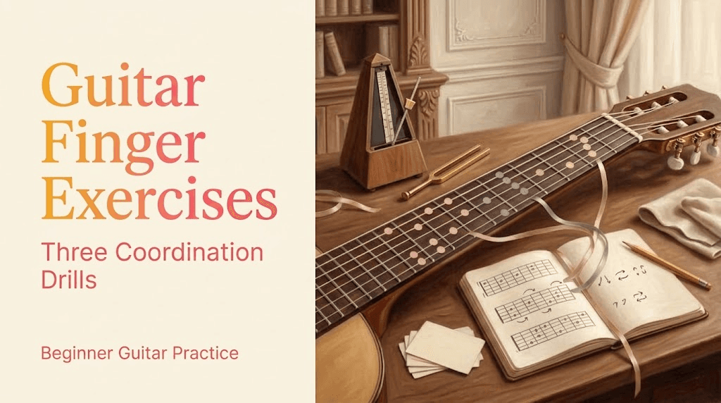 Guitar Finger Exercises: Three Coordination Drills