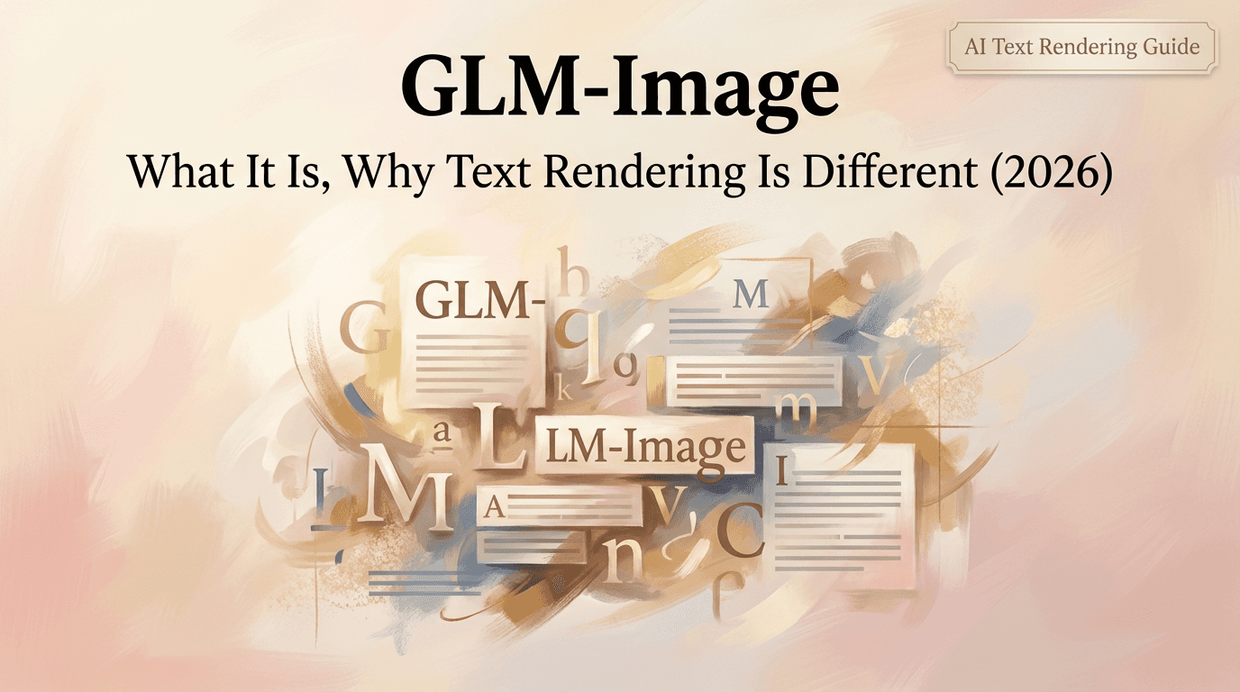 GLM-Image: What It Is, Why Text Rendering Is Different (2026)