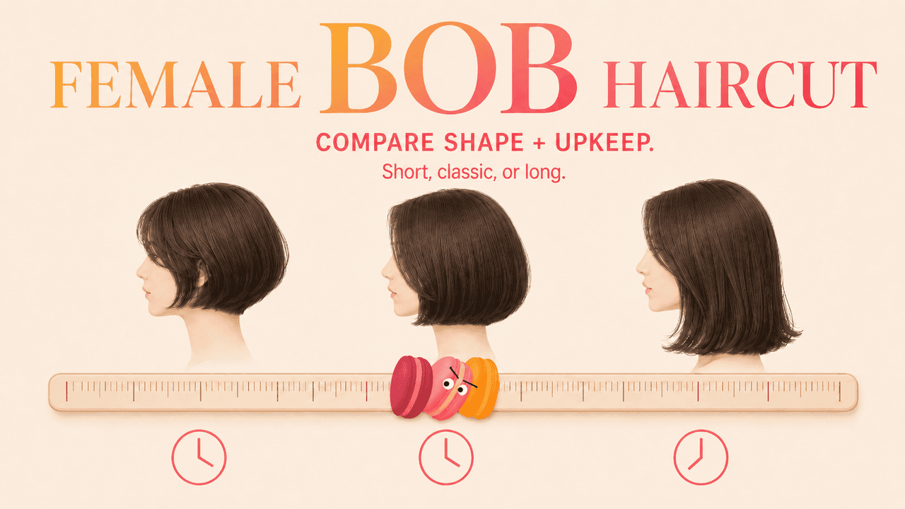 Female Bob Haircut: Compare Shape and Upkeep