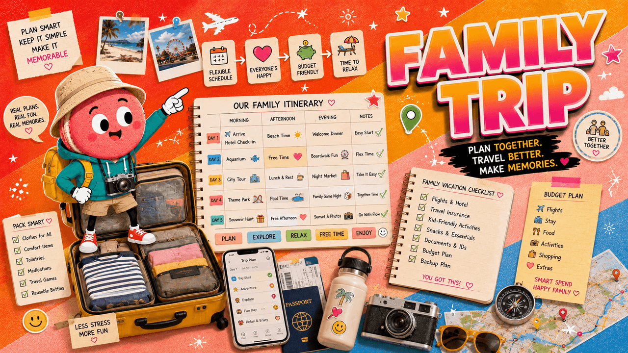 How to Plan a Family Vacation That Fits Real Life