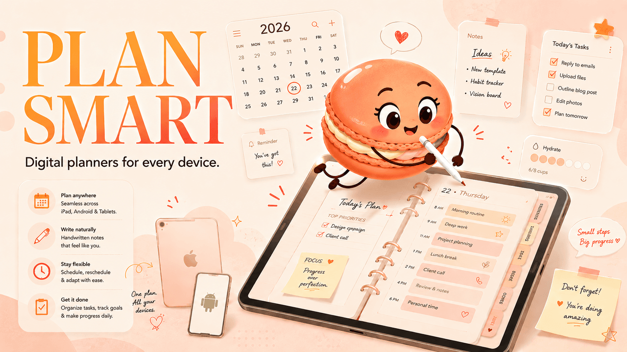 Digital Planners for iPad, Android, and Tablets