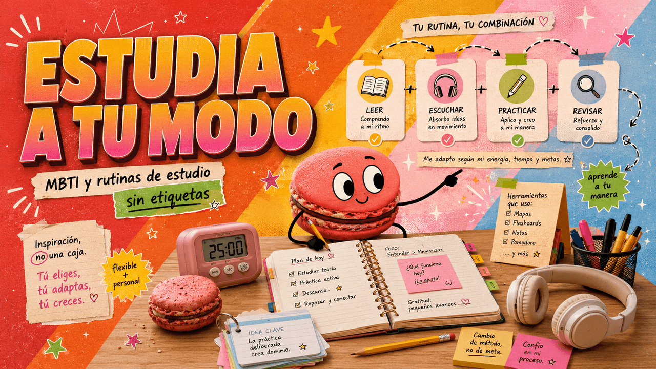 Estilos de aprendizaje MBTI: crea una rutina de estudio sin etiquetas
