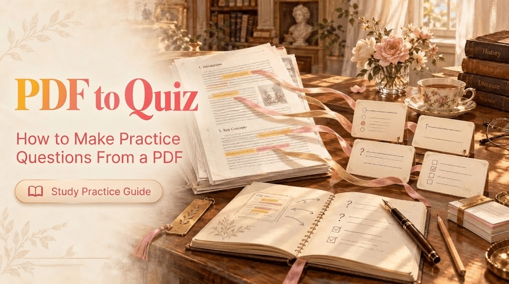 PDF to Quiz: How to Make Practice Questions From a PDF