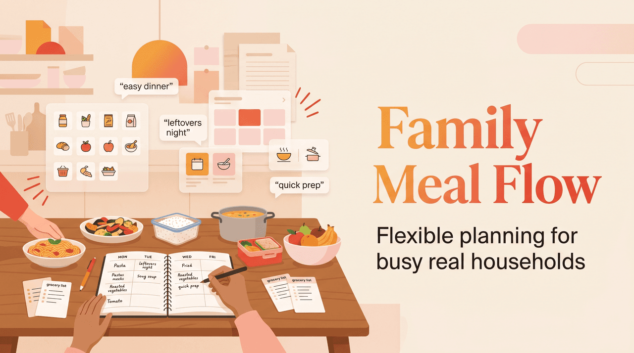 Family Meal Planner for Real Households