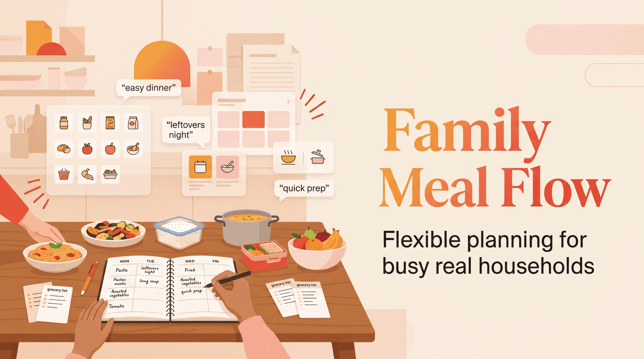 Family Meal Planner for Real Households