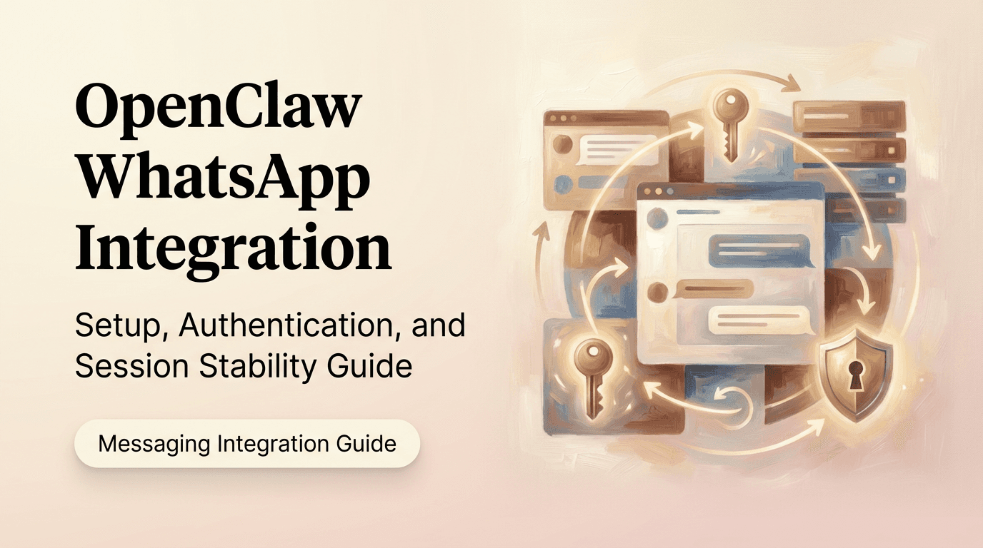 OpenClaw WhatsApp Integration: Setup, Authentication, and Session Stability Guide