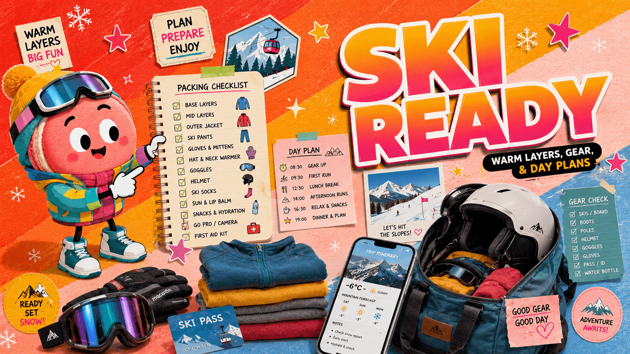 Ski Trip Packing List: Warm Layers, Gear, and Day Plans