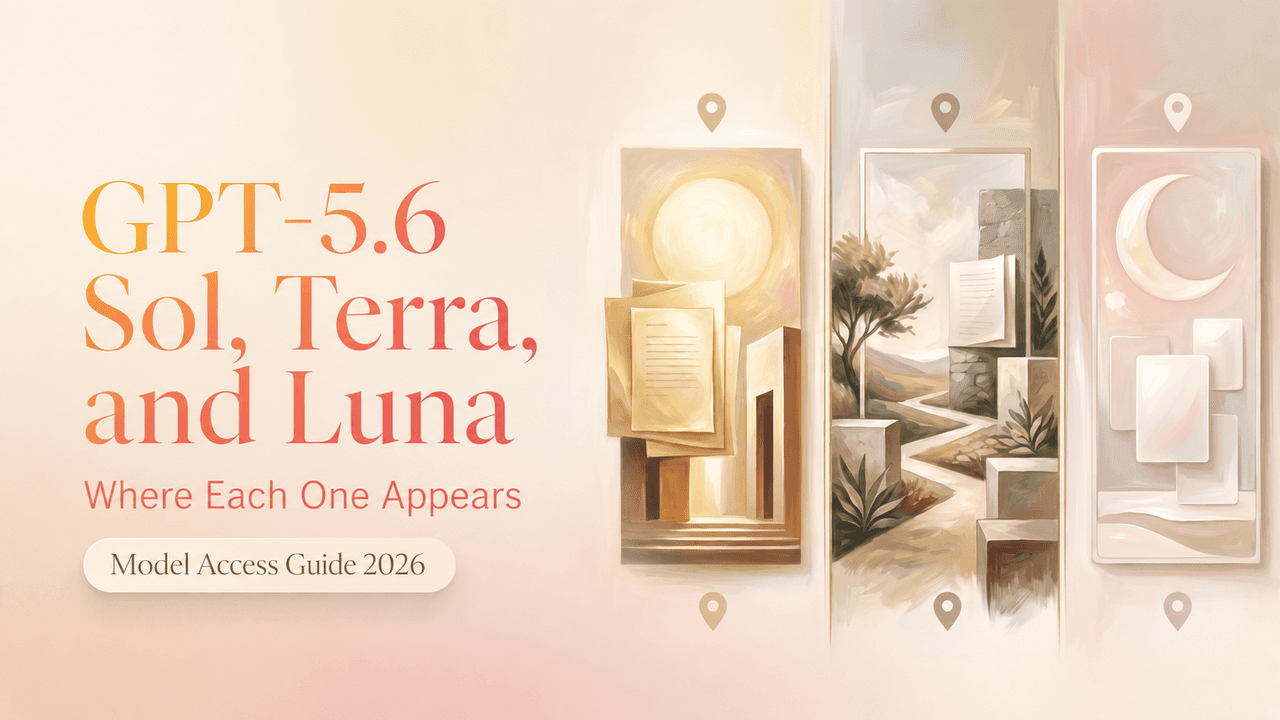 GPT-5.6 Sol, Terra, and Luna: Where Each One Appears