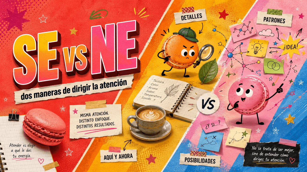 Se vs Ne en el MBTI: dos maneras de dirigir la atención