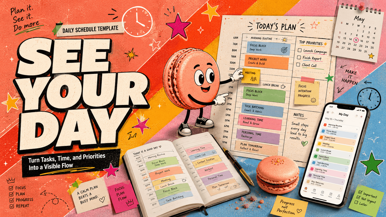 Daily Schedule Template: Make Your Day Visible