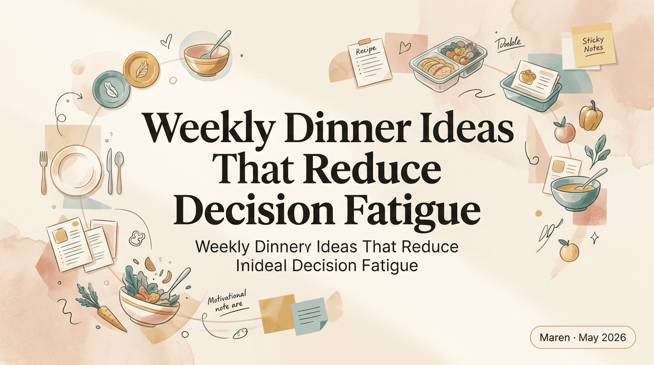 Weekly Dinner Ideas That Reduce Decision Fatigue