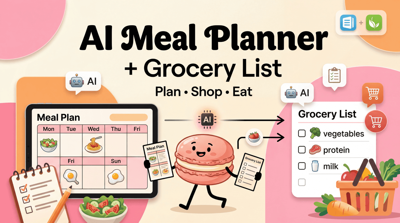 Meal Planner and Grocery List: Use AI for Both