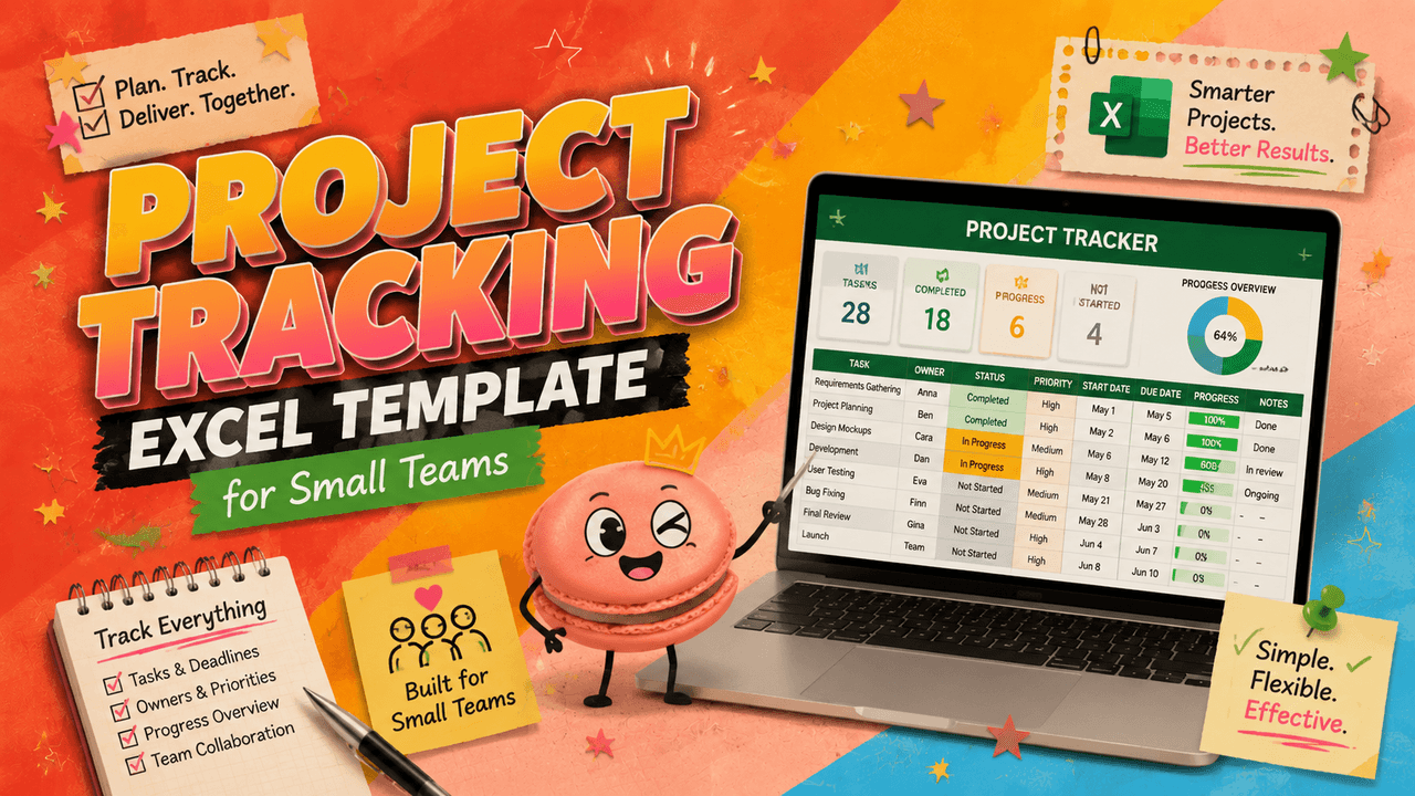 Project Tracking Excel Template for Small Teams