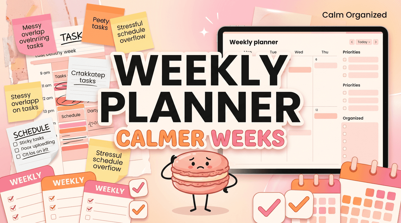 Digital Weekly Planner for Calmer Weeks