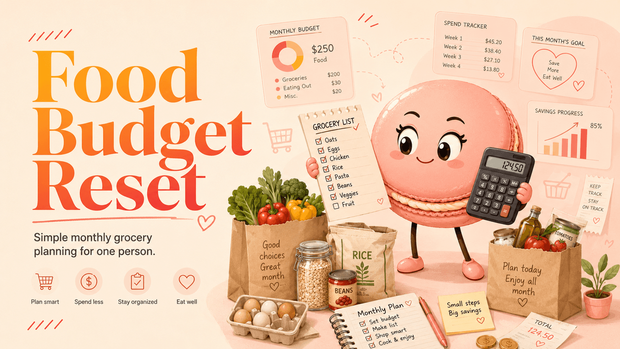 Monthly Food Budget for One Person