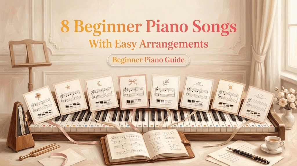 8 Beginner Piano Songs With Easy Arrangements