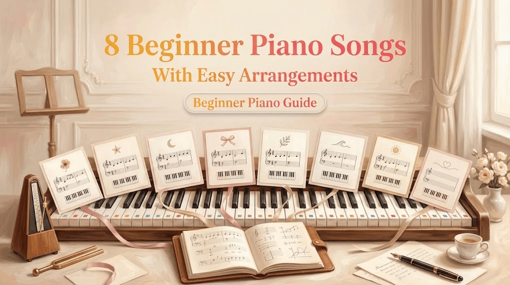 8 Beginner Piano Songs With Easy Arrangements