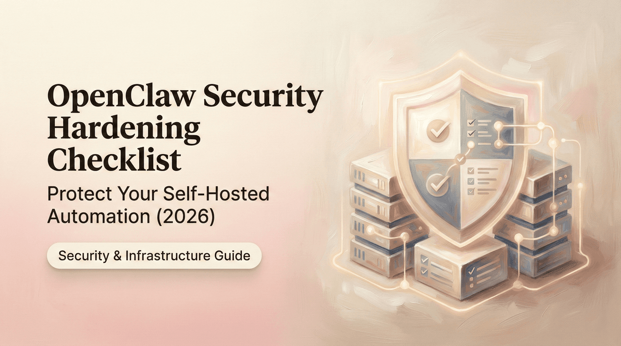 OpenClaw Security Hardening Checklist: Protect Your Self-Hosted Automation (2026)