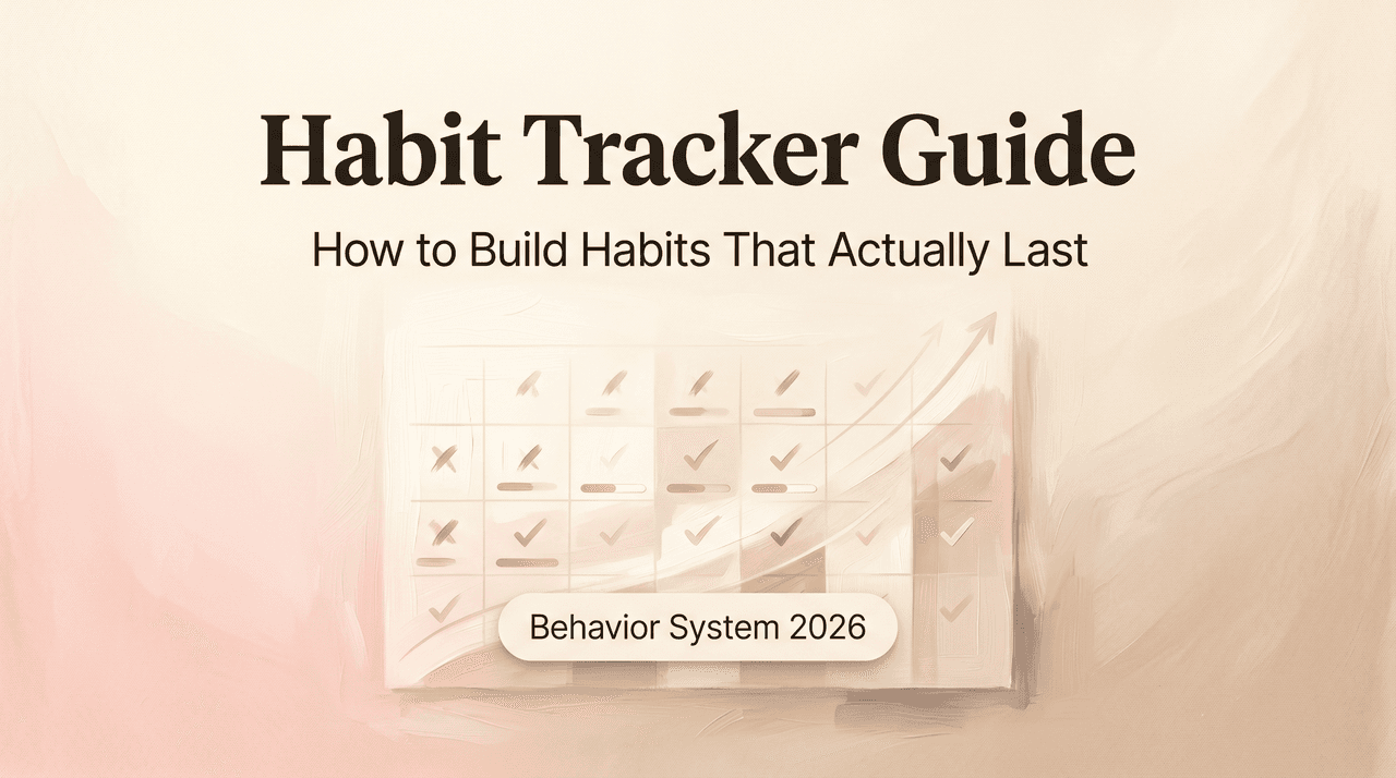Habit Tracker Guide: How to Build Habits That Actually Last