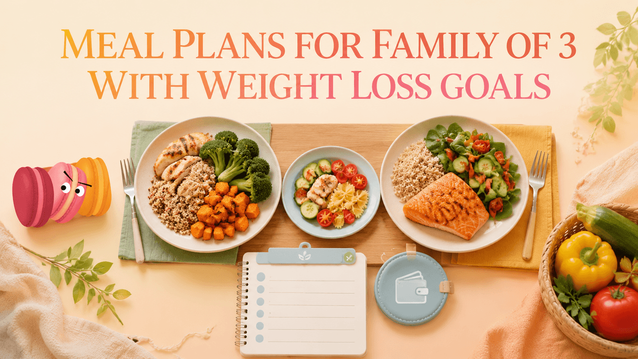 Meal Plans for a Family of 3 That Include Weight Loss Goals