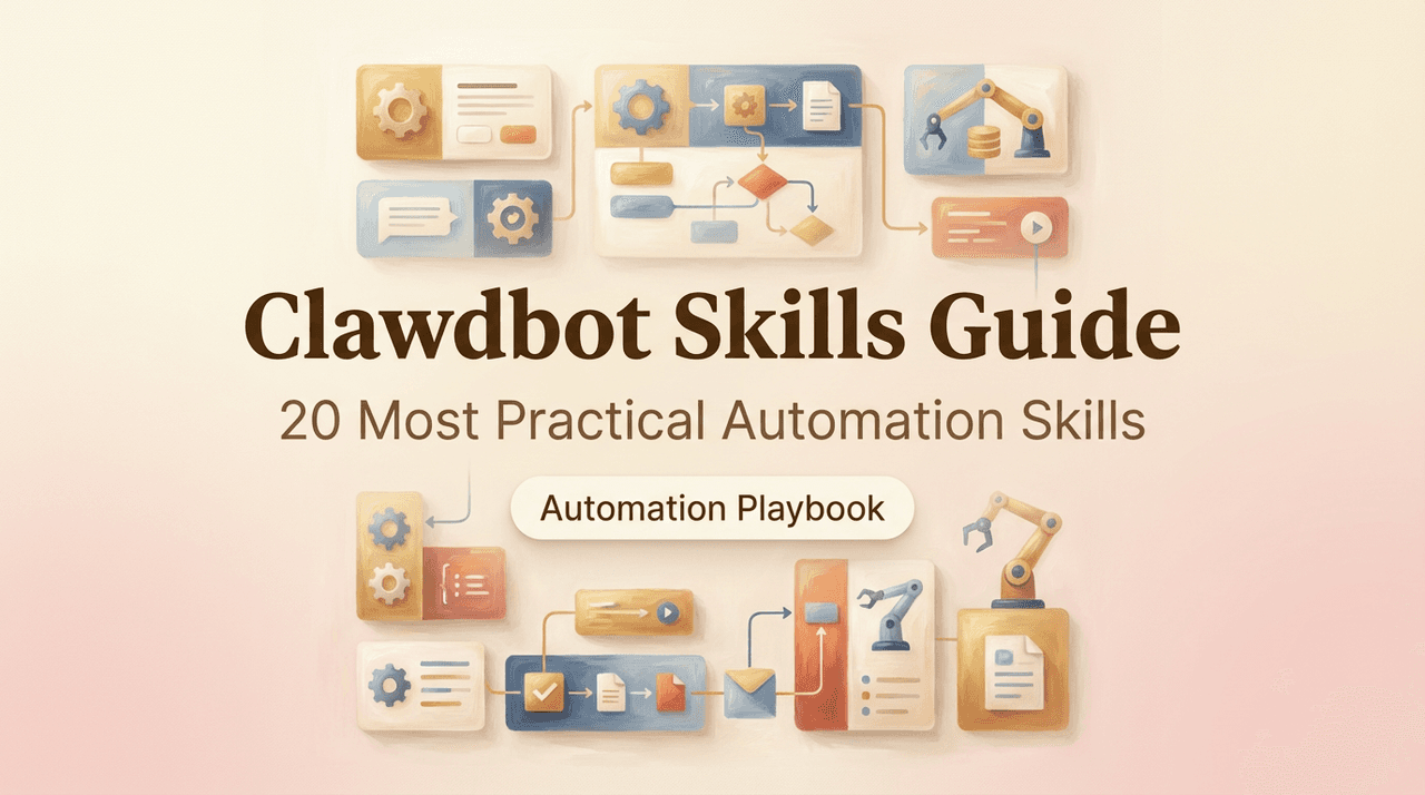 Clawdbot Skills Complete Guide: 20 Most Practical Automation Skills