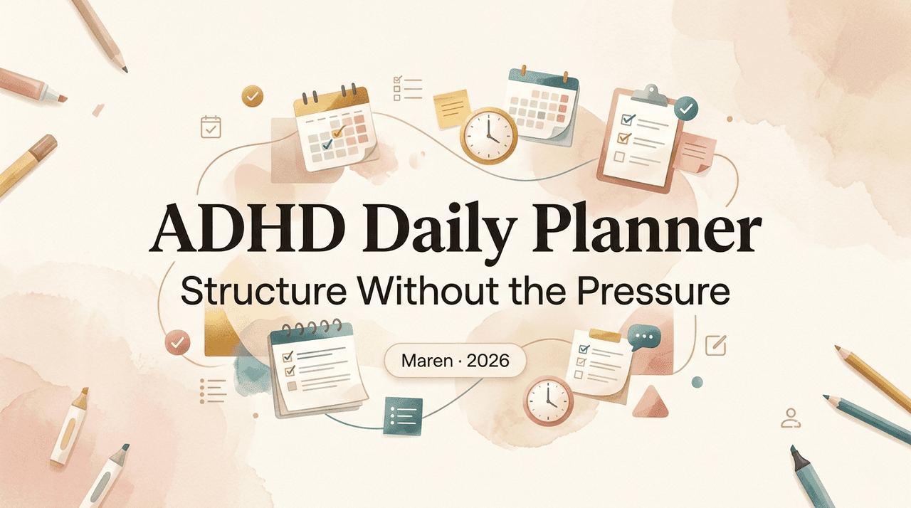 ADHD Daily Planner: Structure Without the Pressure