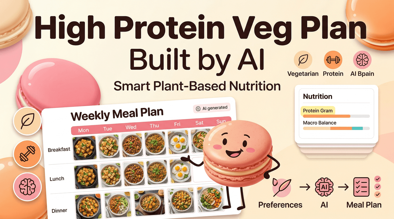 High Protein Vegetarian Meal Plan Built by AI