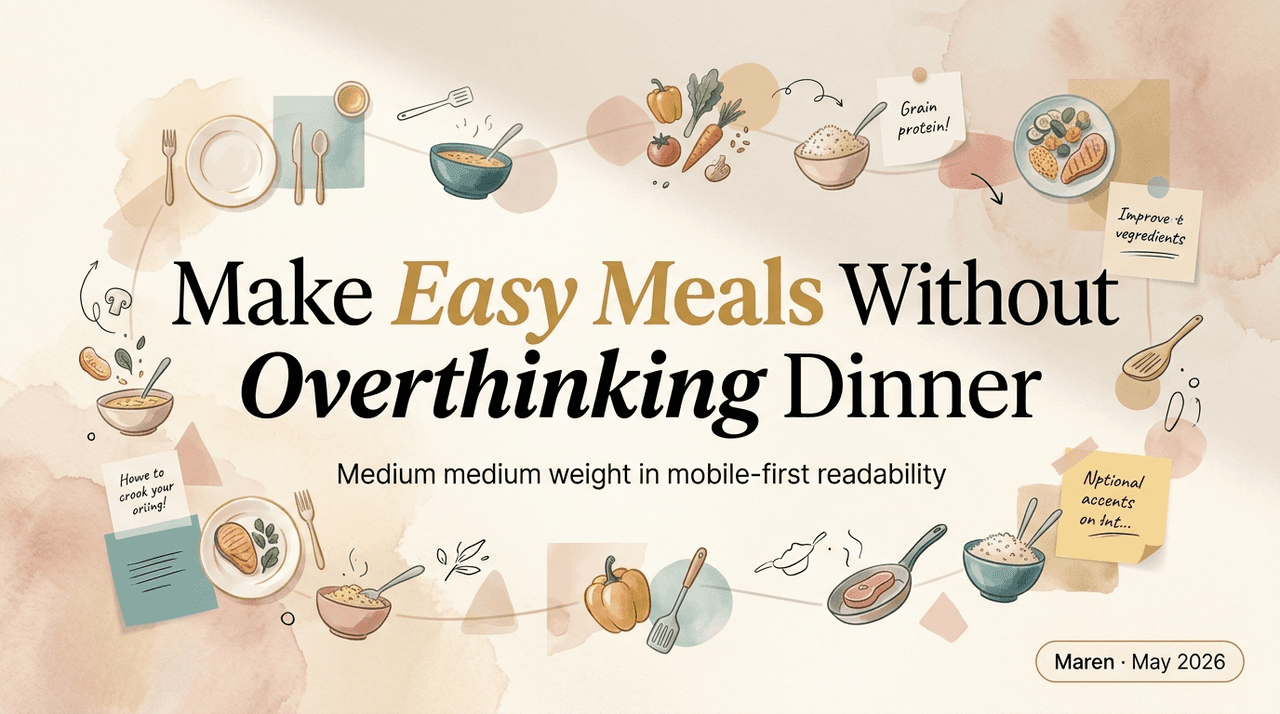 Make Easy Meals Without Overthinking Dinner