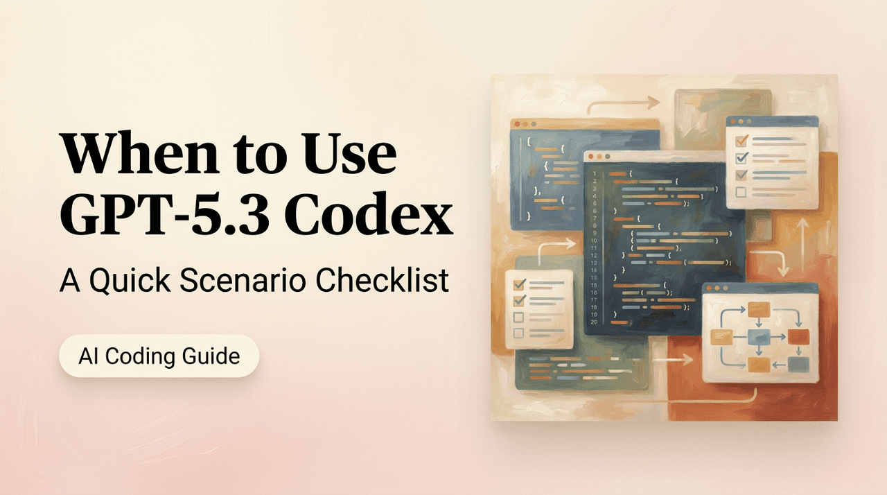 When to Use GPT-5.3 Codex: A Quick Scenario Checklist