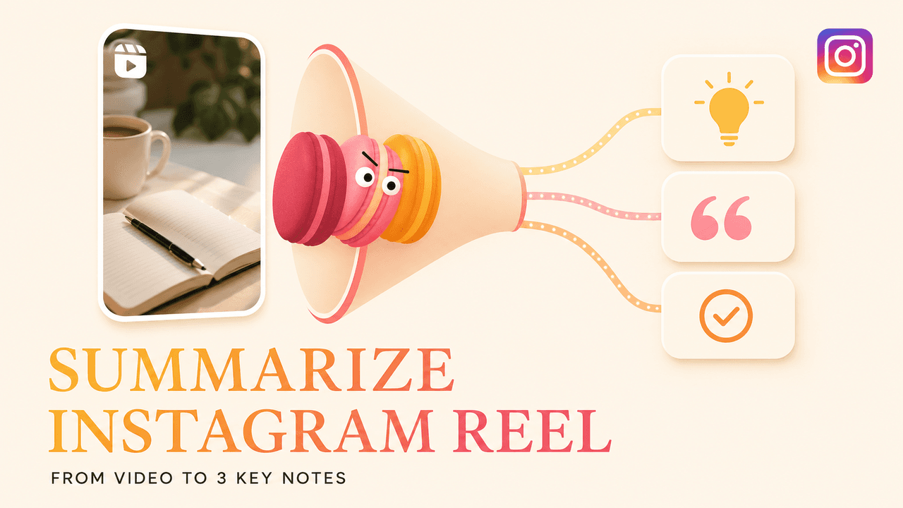 How to Summarize an Instagram Reel