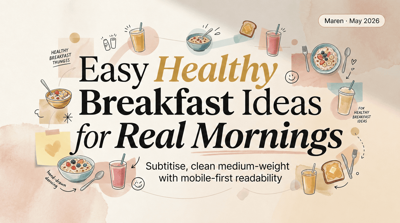 Easy Healthy Breakfast Ideas for Real Mornings