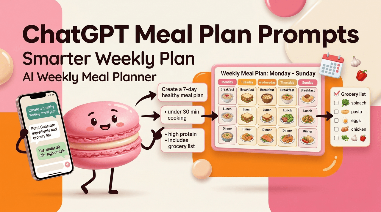 ChatGPT Meal Plan Prompts: Build a Smarter Weekly Plan