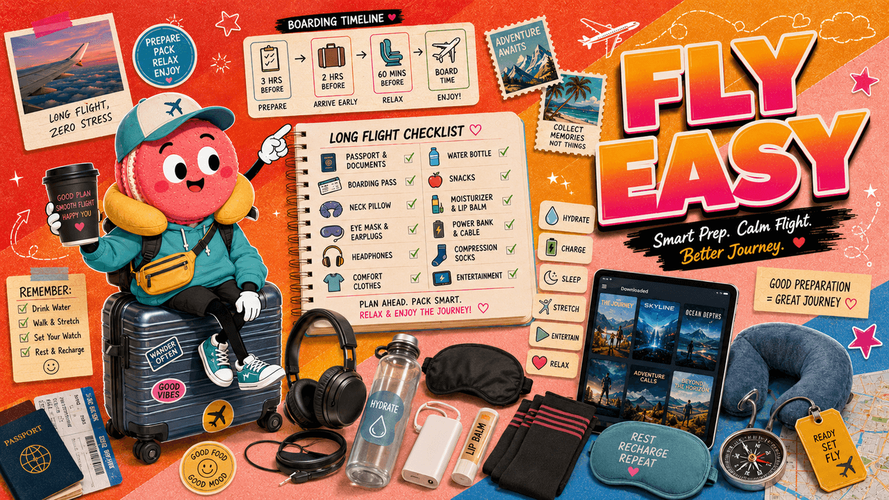 How to Prepare for a Long Flight Without Stress