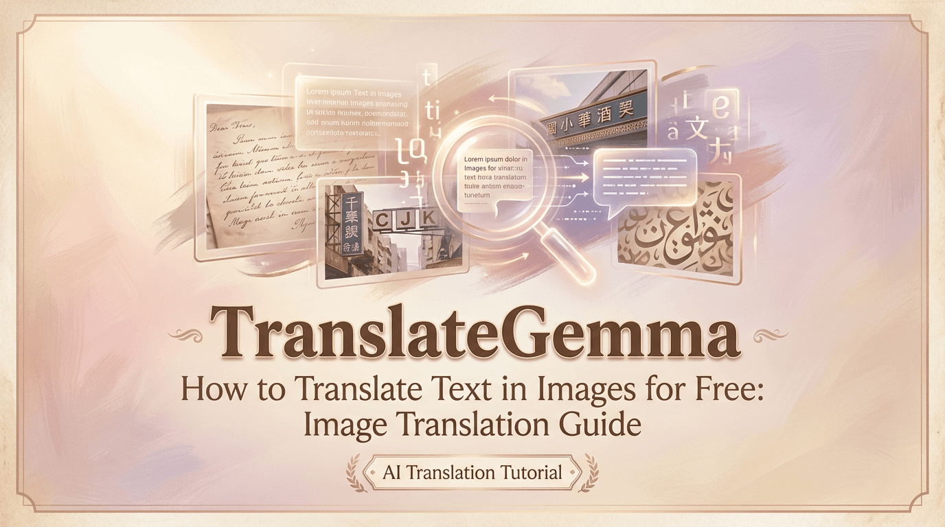 How to Translate Text in Images for Free: TranslateGemma Image Translation Guide