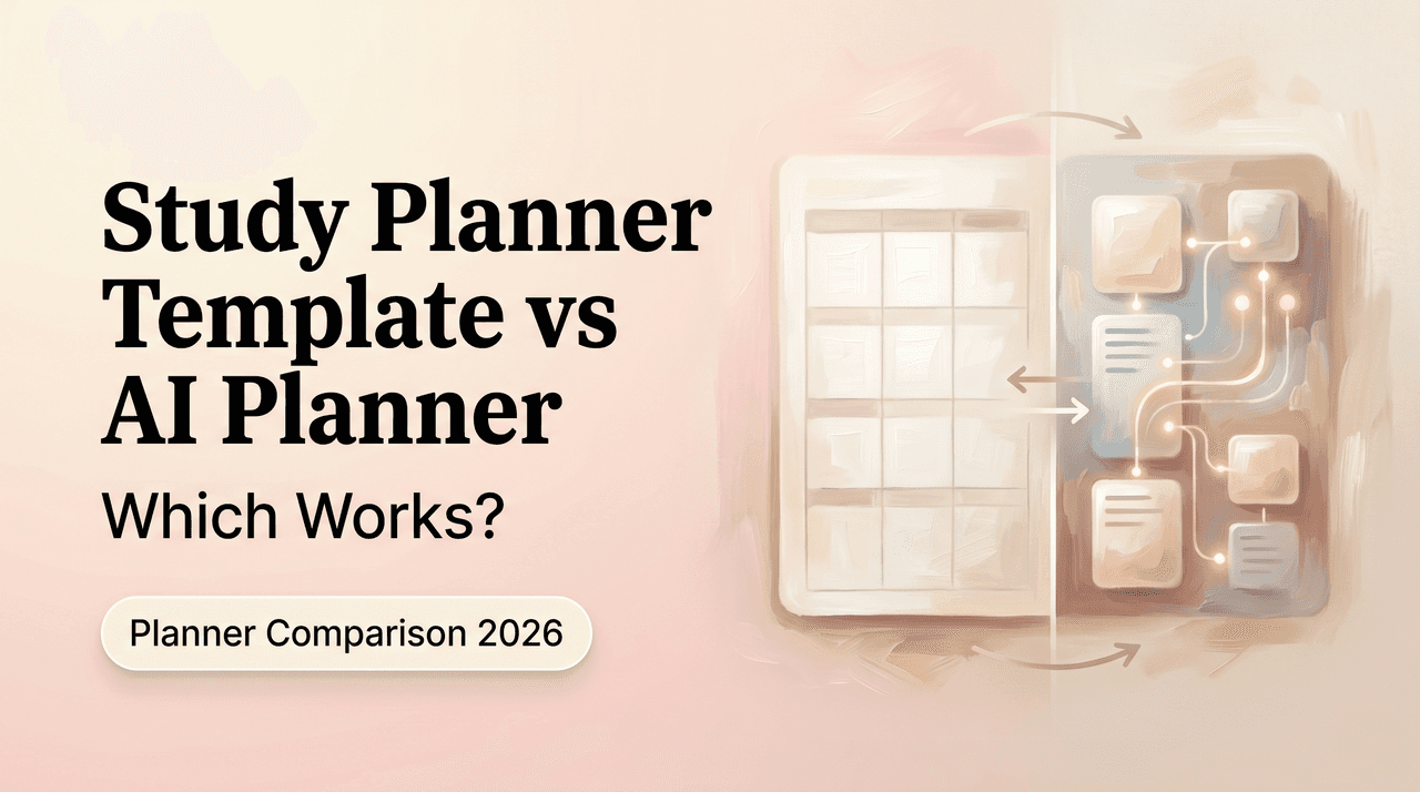 Study Planner Template vs AI Planner: Which Works?