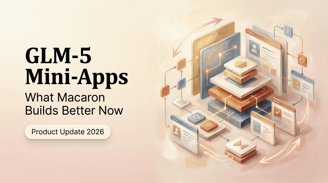 GLM-5 Mini-Apps: What Macaron Builds Better Now