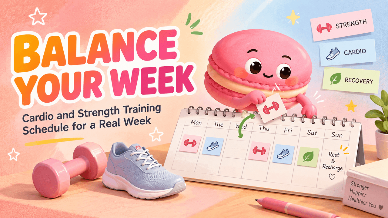 Cardio and Strength Training Schedule for a Real Week