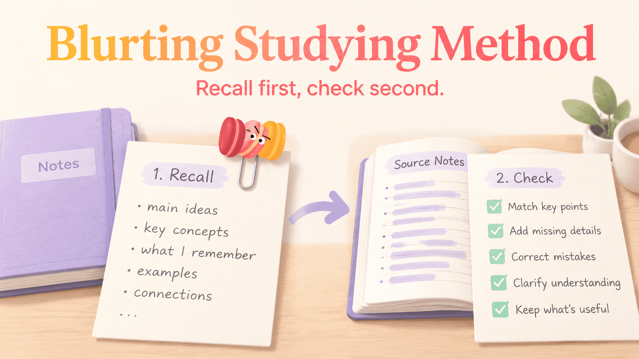 Blurting Studying Method: How to Use It Properly