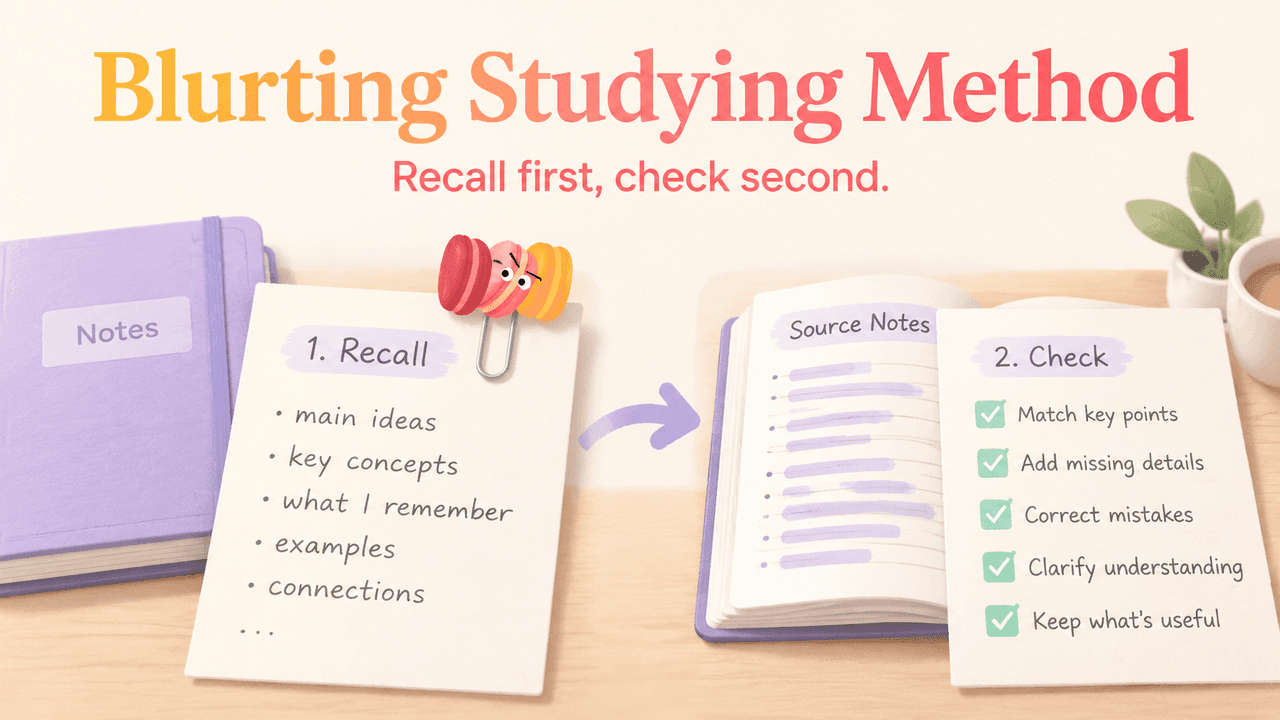 Blurting Studying Method: How to Use It Properly
