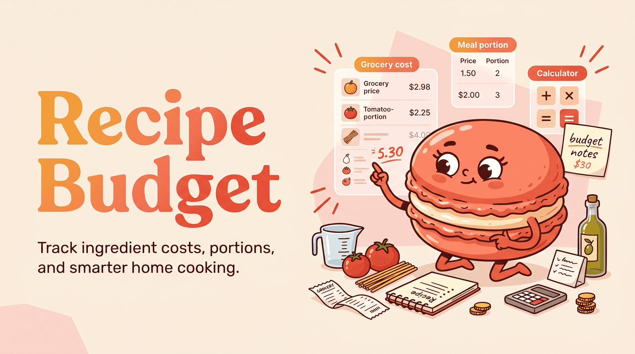 Recipe Cost Calculator for Home Cooking