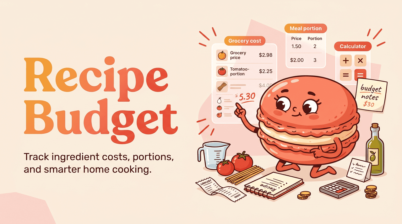 Recipe Cost Calculator for Home Cooking