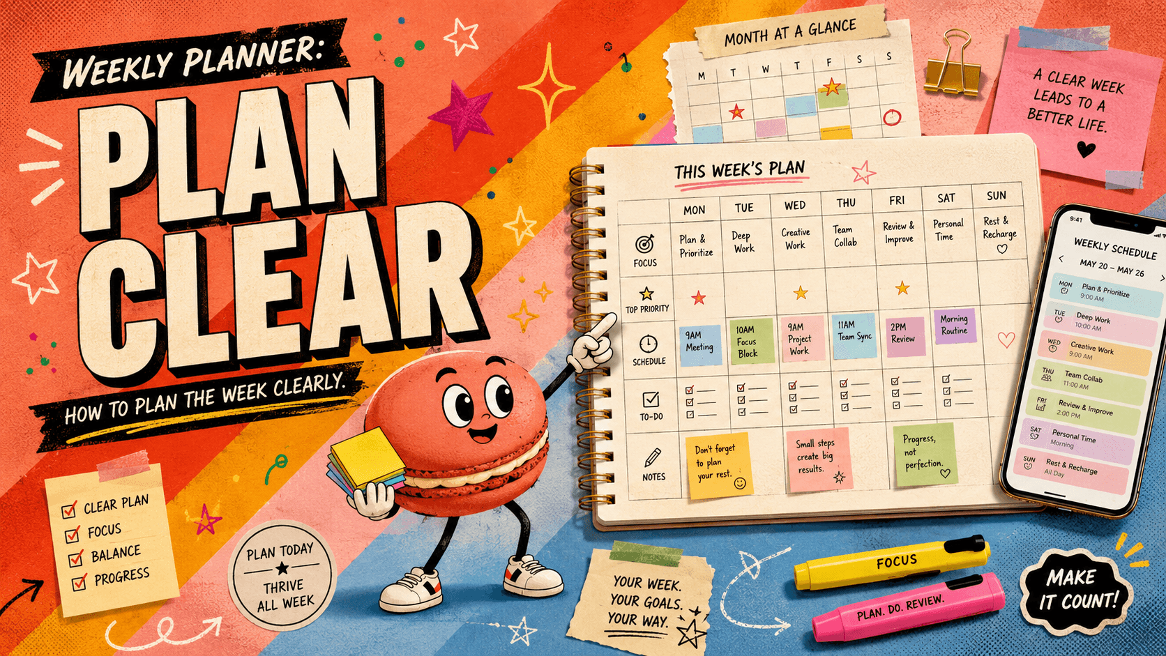 Weekly Planner: How to Plan the Week Clearly