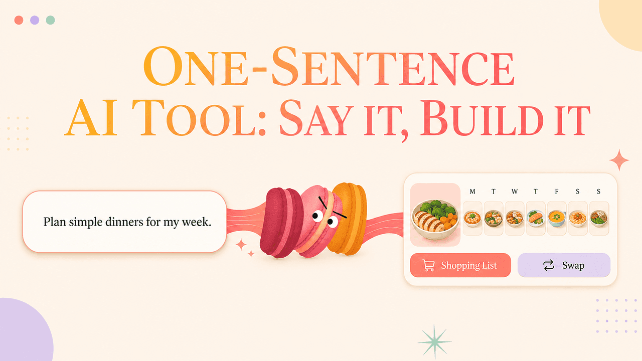 One-Sentence AI Tool: How to Create One for Daily Life