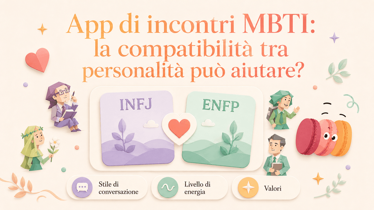 App di incontri MBTI: la compatibilità tra personalità può aiutare?