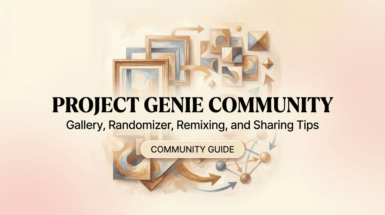 Project Genie Community: Gallery, Randomizer, Remixing, and Sharing Tips