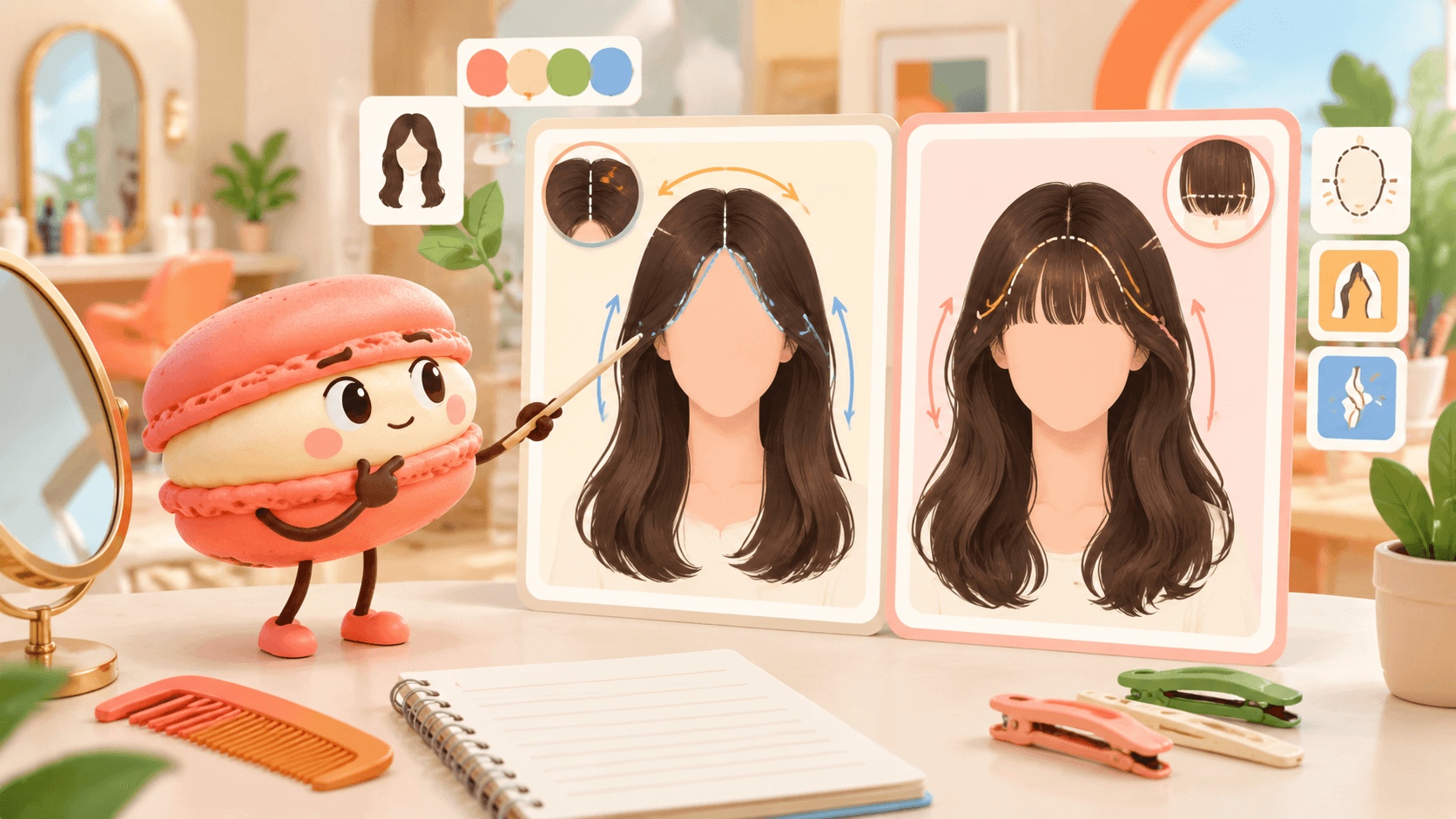 Front Bangs Bangs Hairstyles for Oval Faces: Compare Fringe Styles - Macaron